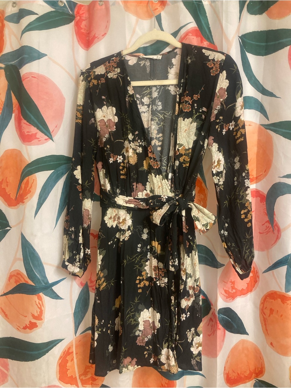 Navy wrap dress size s